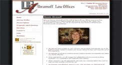 Desktop Screenshot of abramofflaw.com